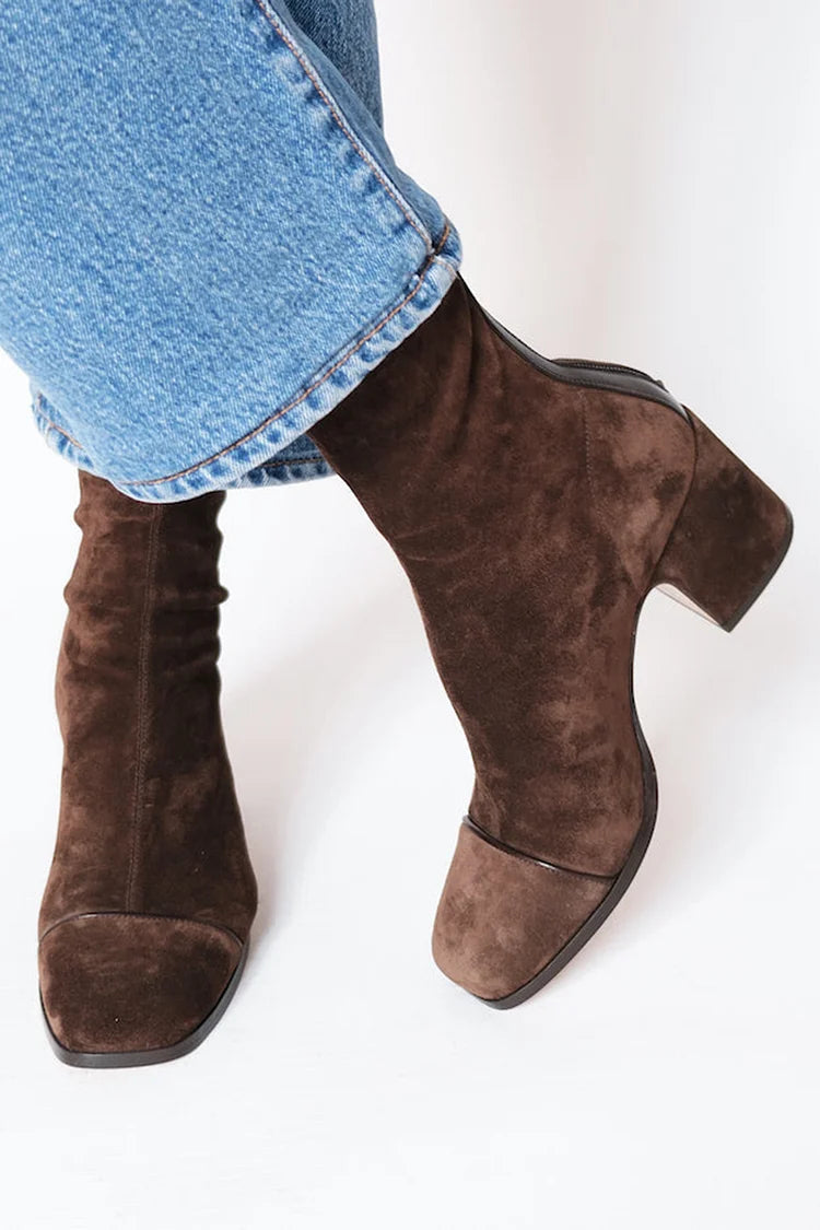 Arden | Square Toe Heeled Boots