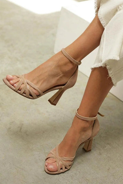 Livia | Strappy Mid-Heel Sandals
