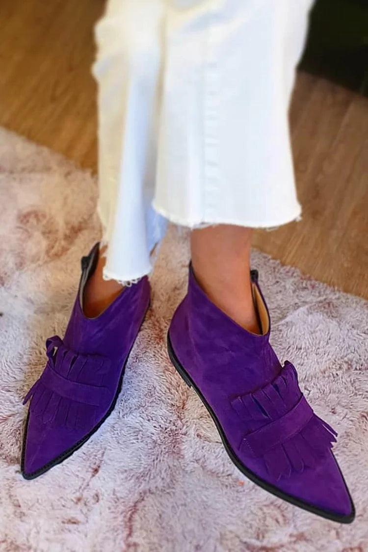 Sienna | Fringed Ankle Boots