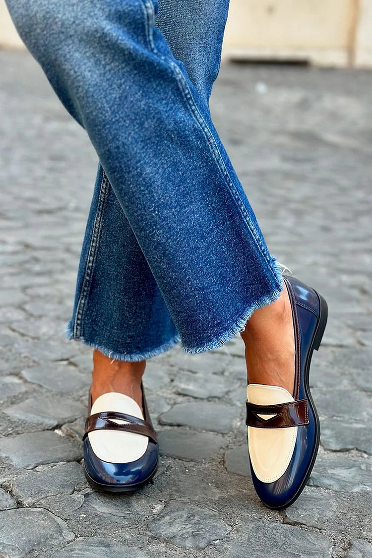 Cleo | Elegant Two-Tone Loafer