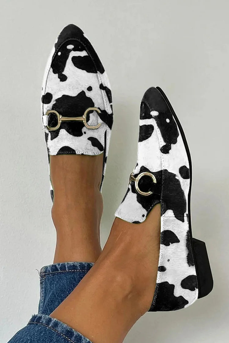 Camille | Printed Loafer with Buckle