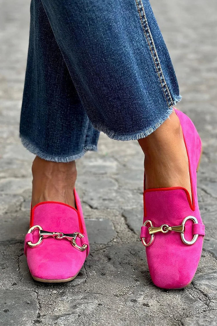 Emory | Fluorescent Loafer with Metal Detail