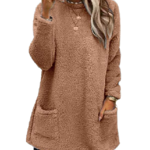 Harper | Fleece Pullover Long Sweater