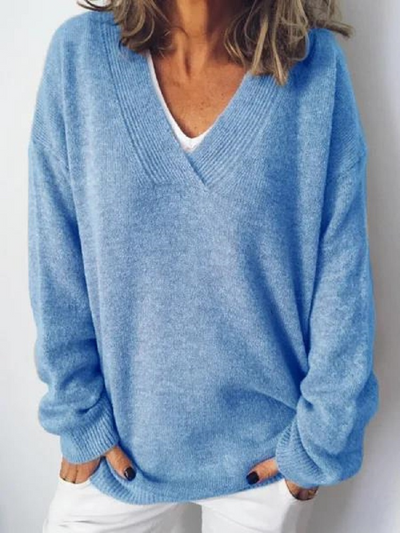 Elara | V-Neck Cashmere Pullover