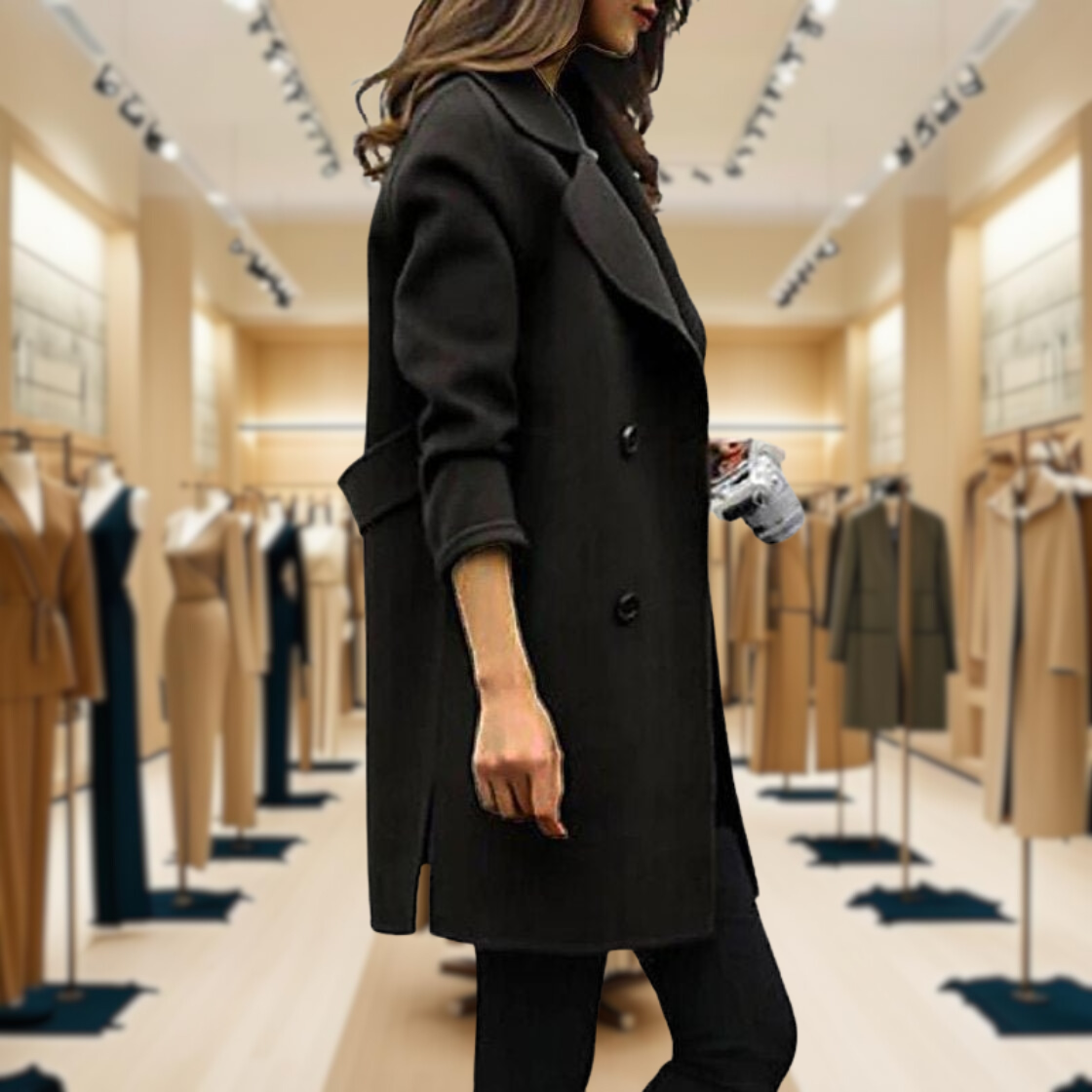 Adelina | Iconic Double-Breasted Trench Coat