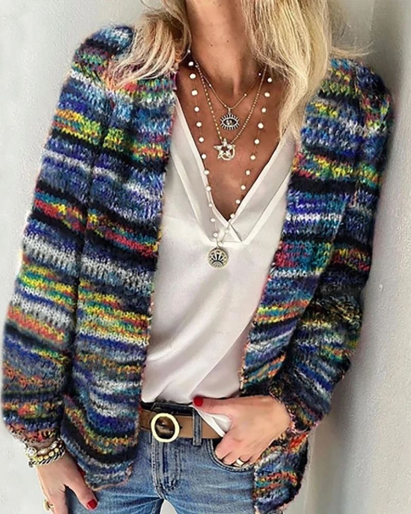 Harper | Faux Sweater Cardigan Jacket