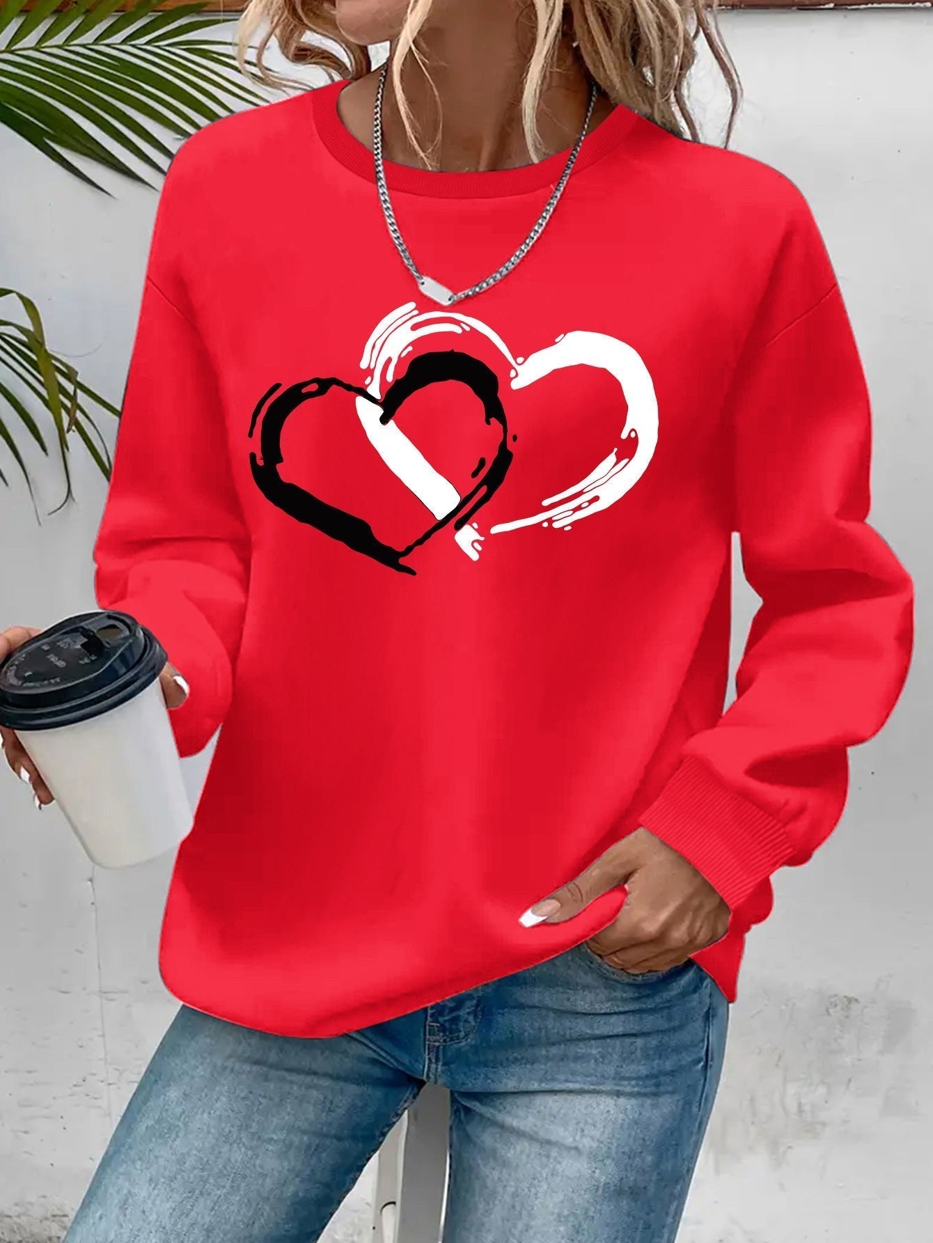Juliette | Heart Detail Knit Sweater