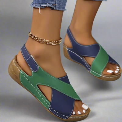 Sloane | Colorblock Slingback Sandals