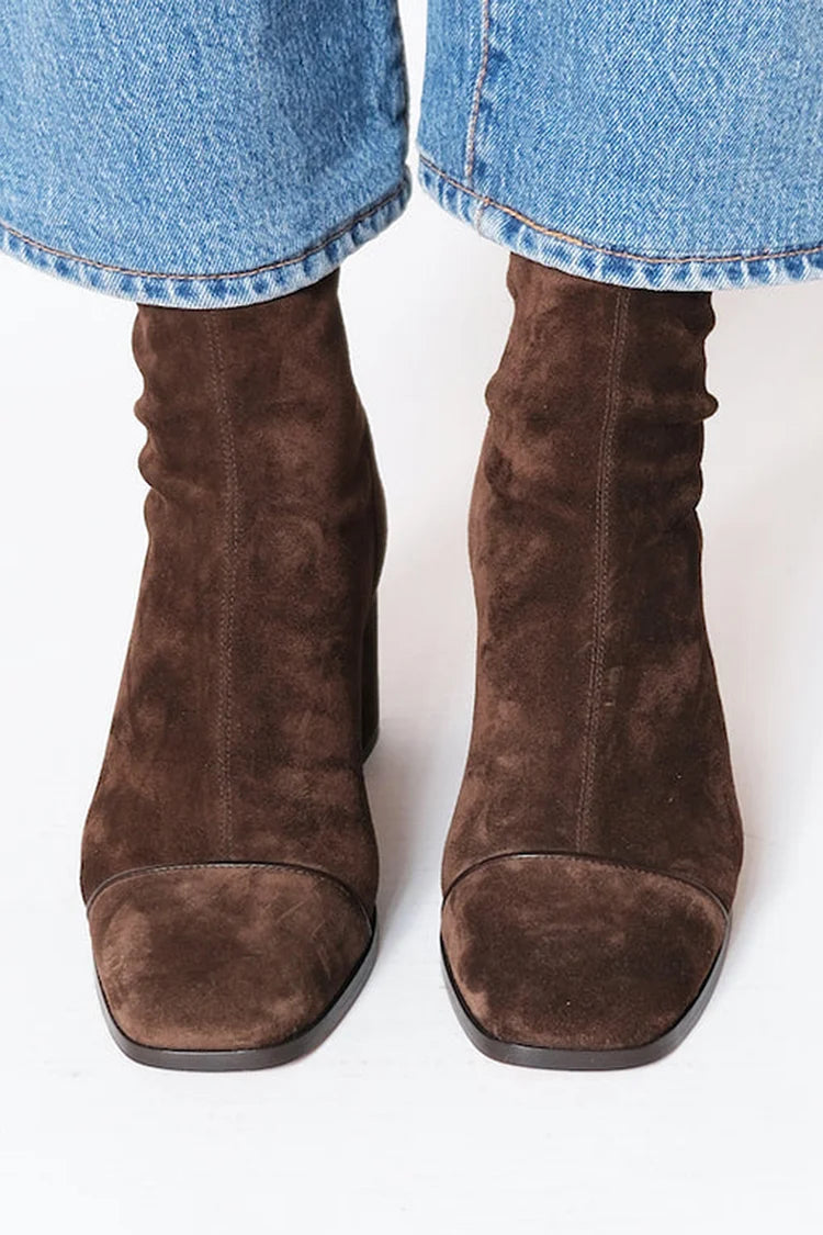 Arden | Square Toe Heeled Boots