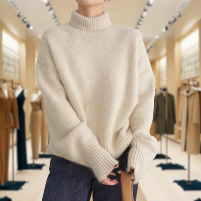 Reagan | Slim Wool-Blend Turtleneck Sweater