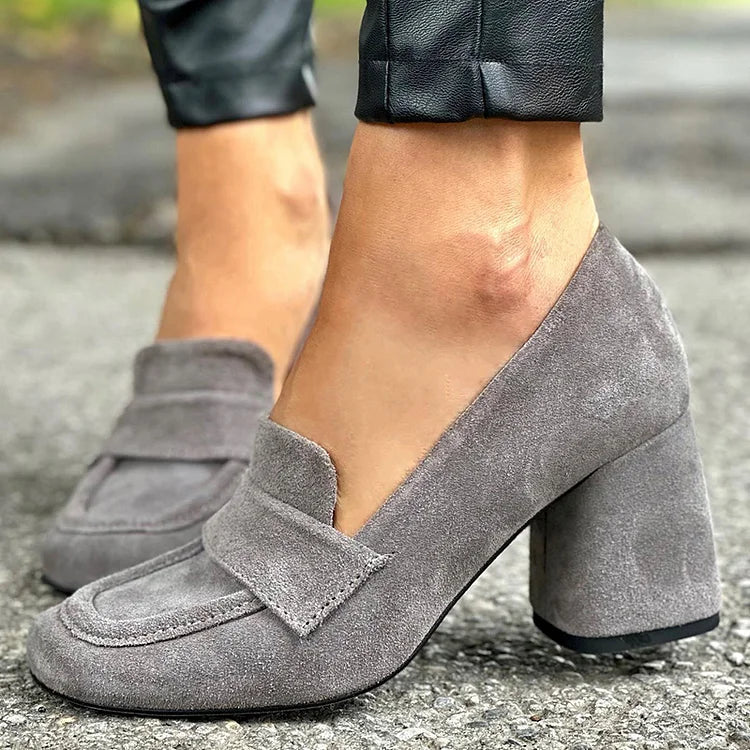 Quinn | Block Heel Loafers