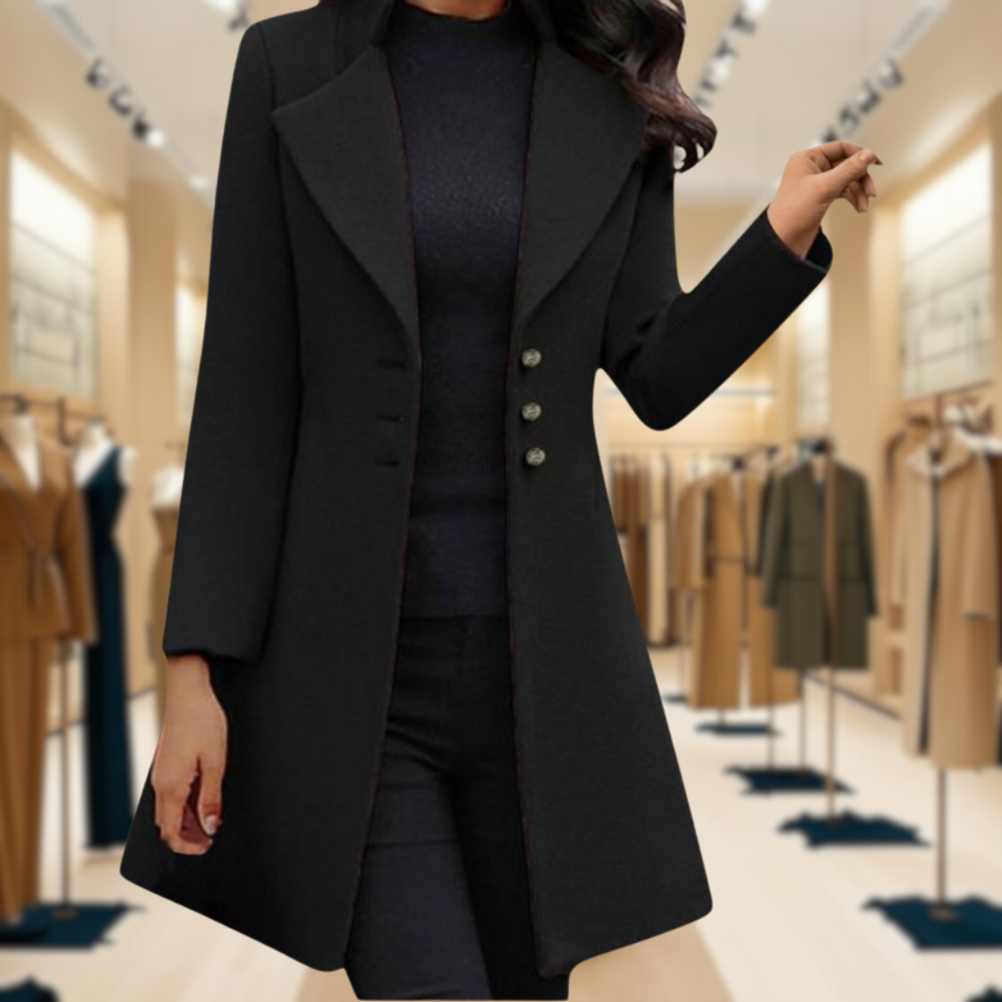 Savannah | Slim Fit Long Sleeve Coat
