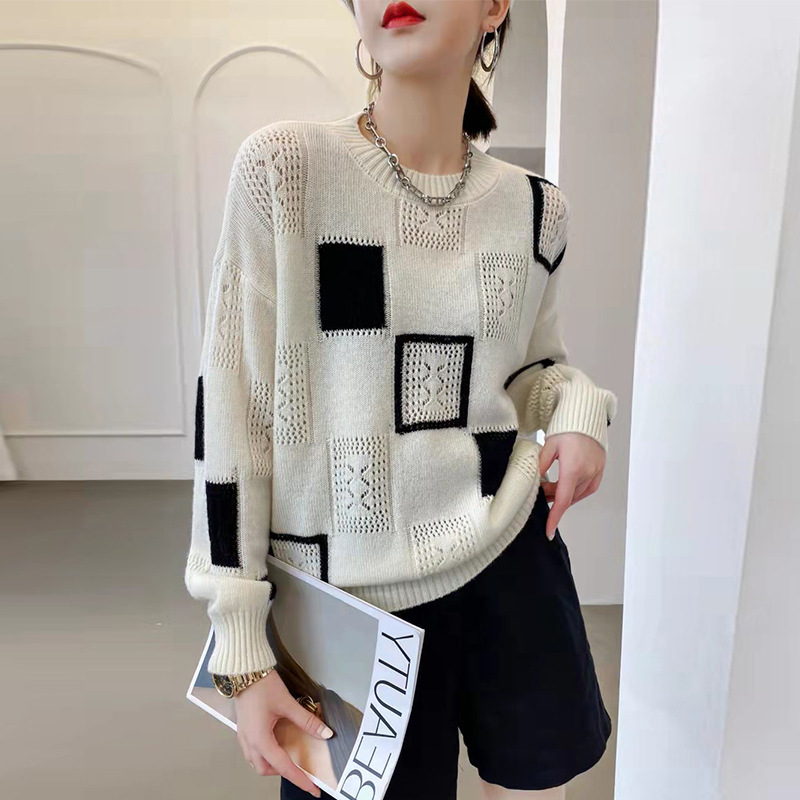 Avery | Geometric Cozy Block Sweater