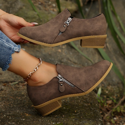Rhea | Side Zipper Orthopedic Boots