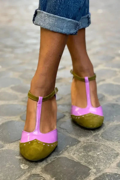 Clara | Closed-Toe T-Bar Strap Sandals