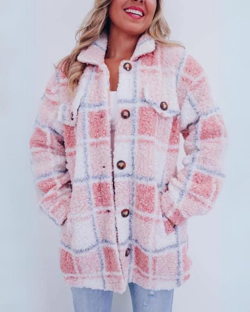 Sierra | Polar Fleece Plaid Jacket