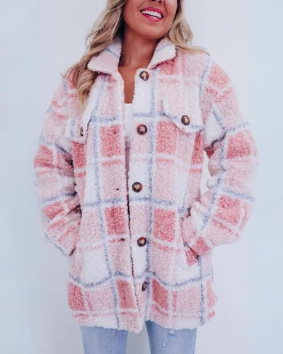 Sierra | Polar Fleece Plaid Jacket