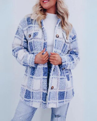 Sierra | Polar Fleece Plaid Jacket