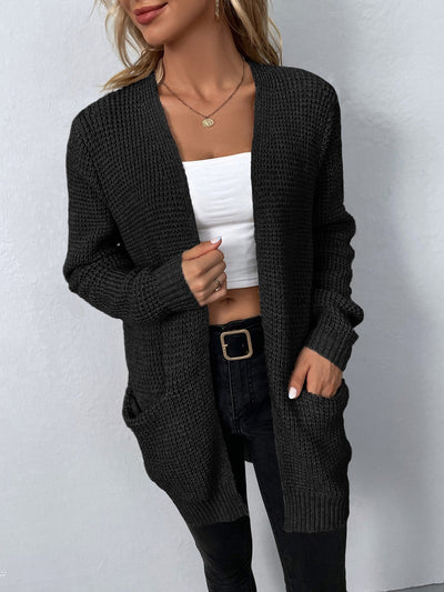 Delaney | Classic Knit Pocket Cardigan