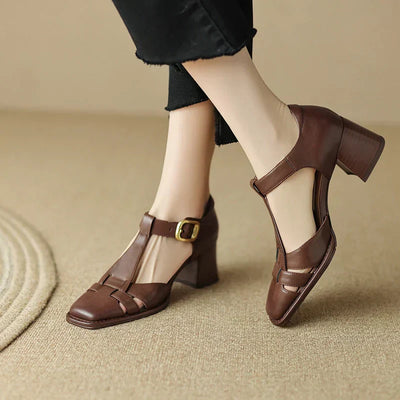 Solenza | Michela Square Toe Sandals