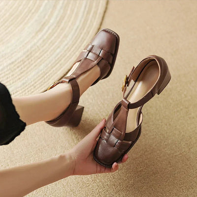 Solenza | Michela Square Toe Sandals