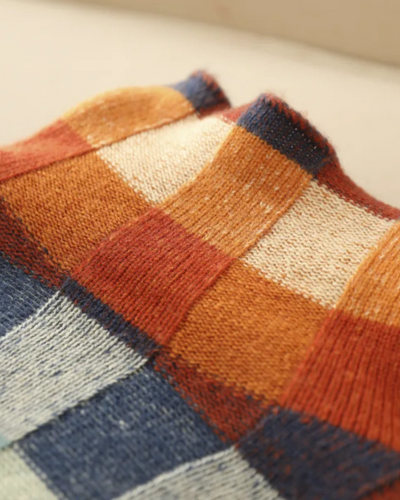 Isla | Cashmere Luxe Patchwork Turtleneck