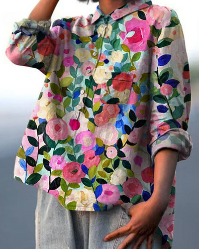 Liliane | Breezy Floral Print Blouse