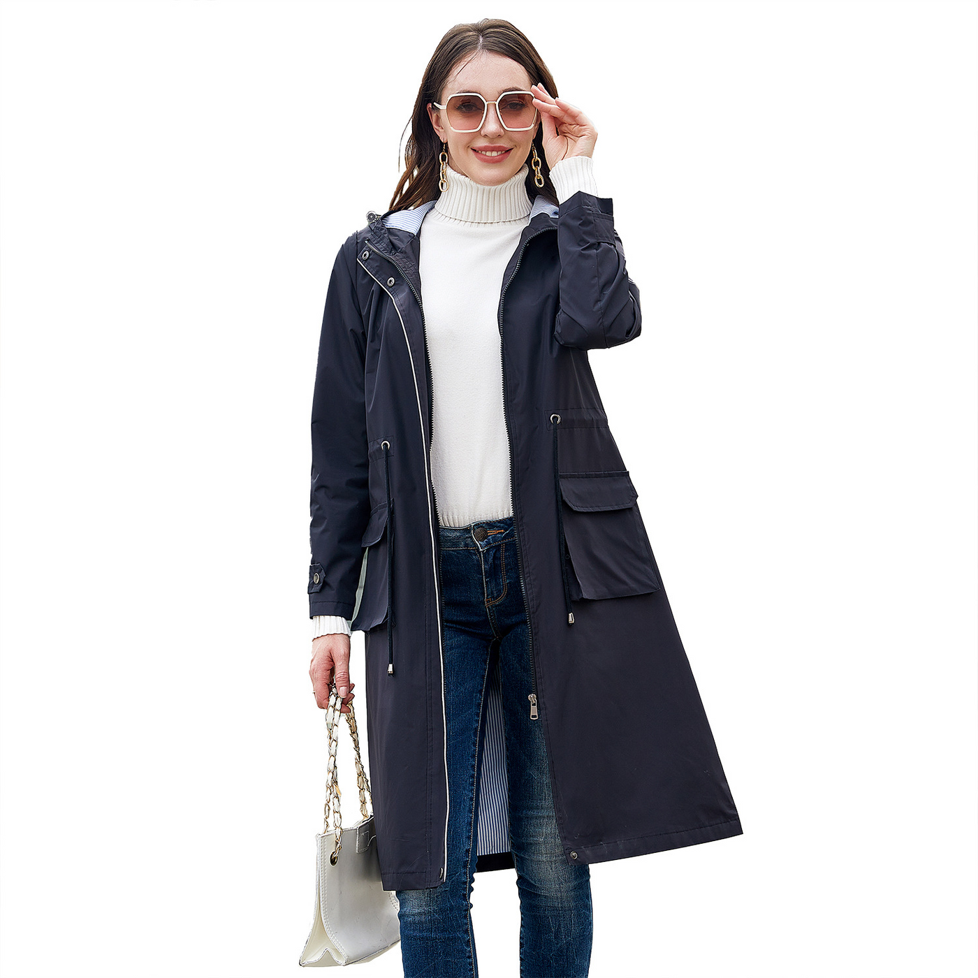 Sloane | Waterproof Hooded Trenchcoat