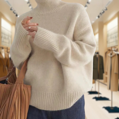 Reagan | Slim Wool-Blend Turtleneck Sweater