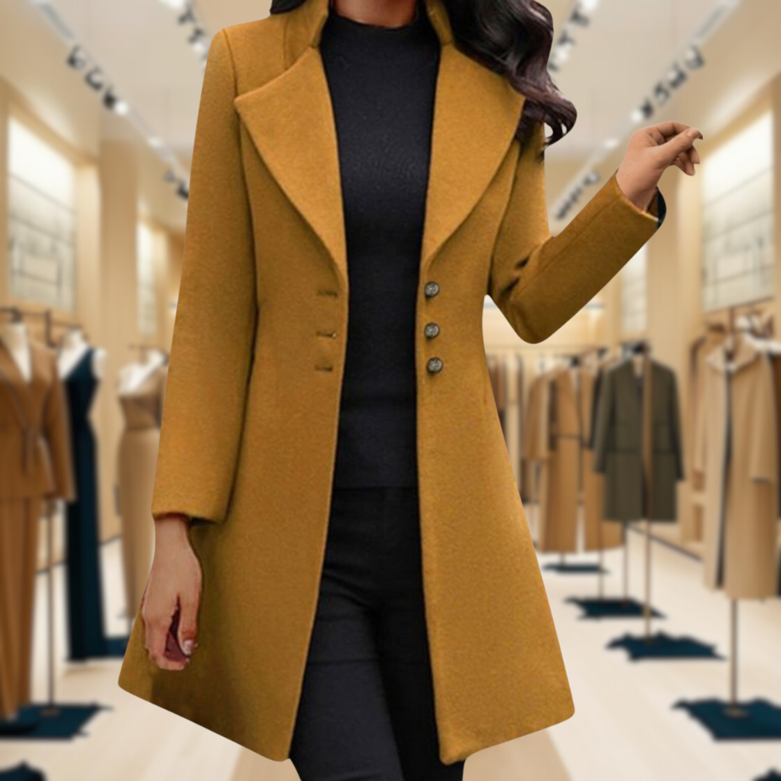 Savannah | Slim Fit Long Sleeve Coat