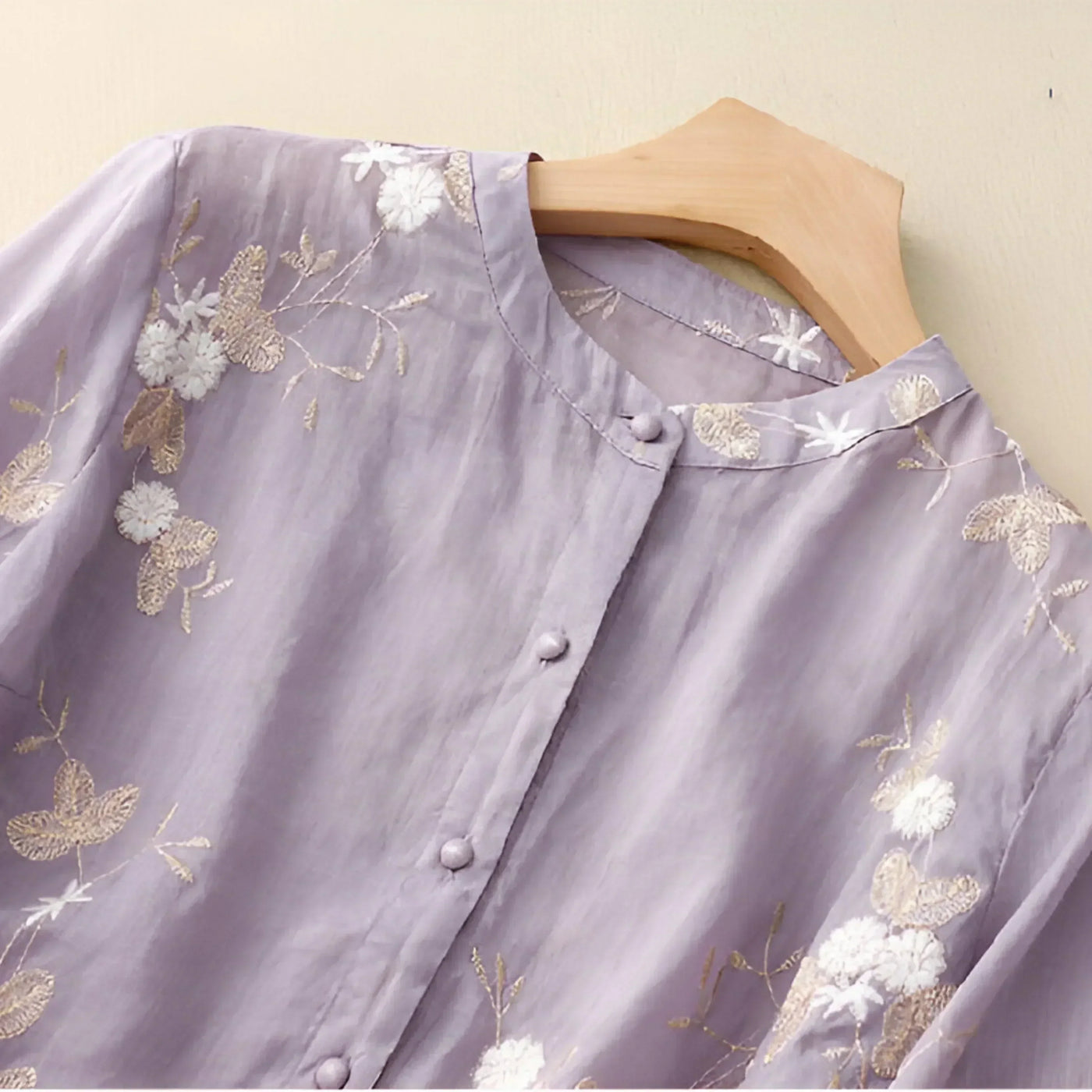 Delaney | Embroidered Cotton Blouse
