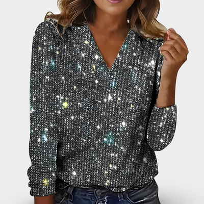 Victoria | V-neck Diamond Top