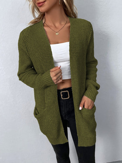 Delaney | Classic Knit Pocket Cardigan