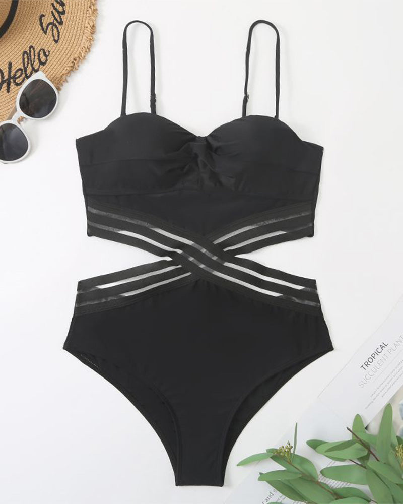 Sable | Chic Backless Heart-Neck Monokini