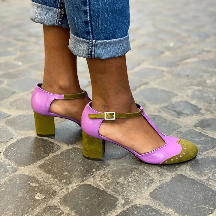 Clara | Closed-Toe T-Bar Strap Sandals