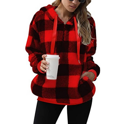 Blakely | Half-Zip Plaid Sweater