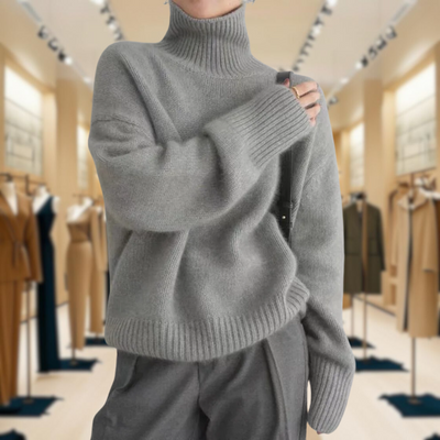 Reagan | Slim Wool-Blend Turtleneck Sweater