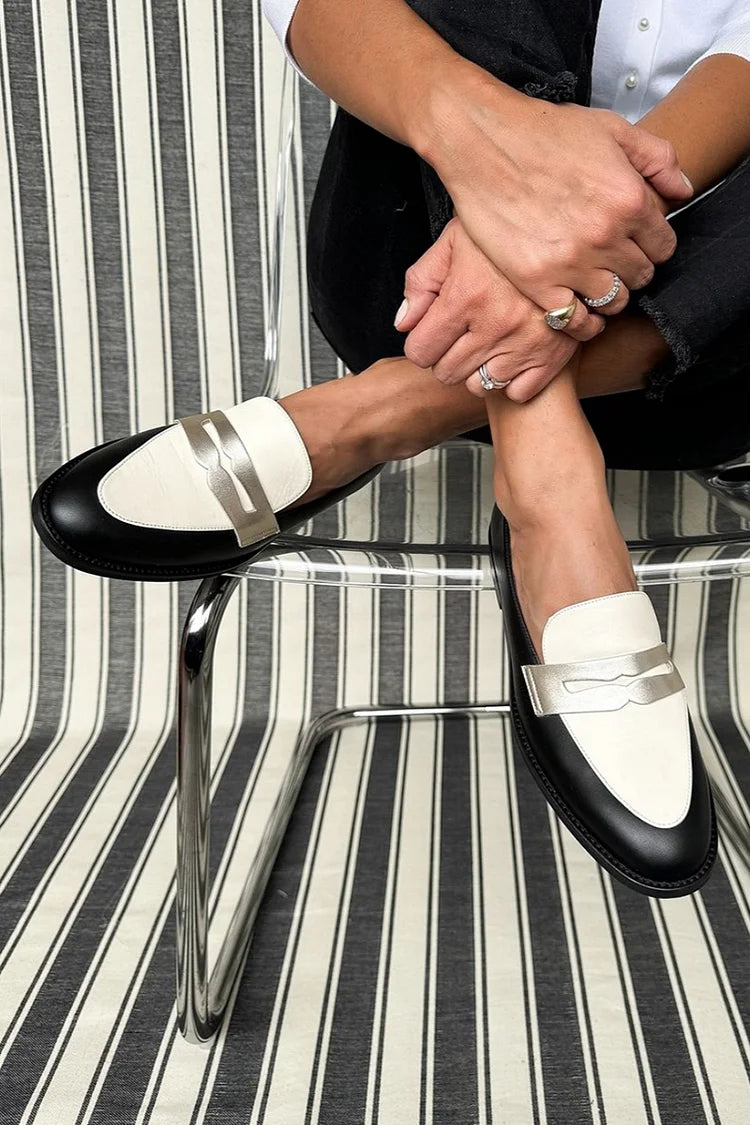 Avery | Monochrome Classic Loafers