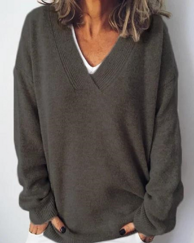 Elara | V-Neck Cashmere Pullover
