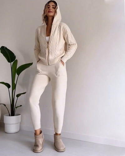 Madison | Textured Jacquard Two-Piece Lounge Set