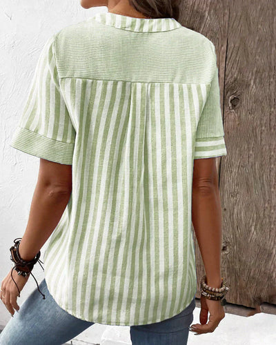 Ava | Striped Blouse for Effortless Elegance