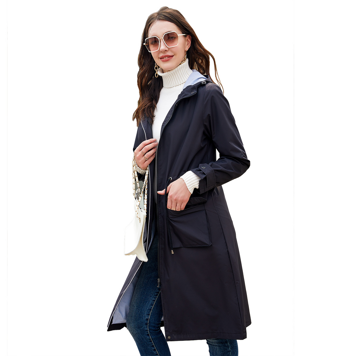 Sloane | Waterproof Hooded Trenchcoat