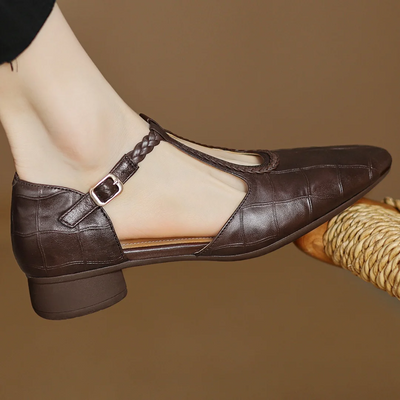 Elviera | Leather Mary Janes