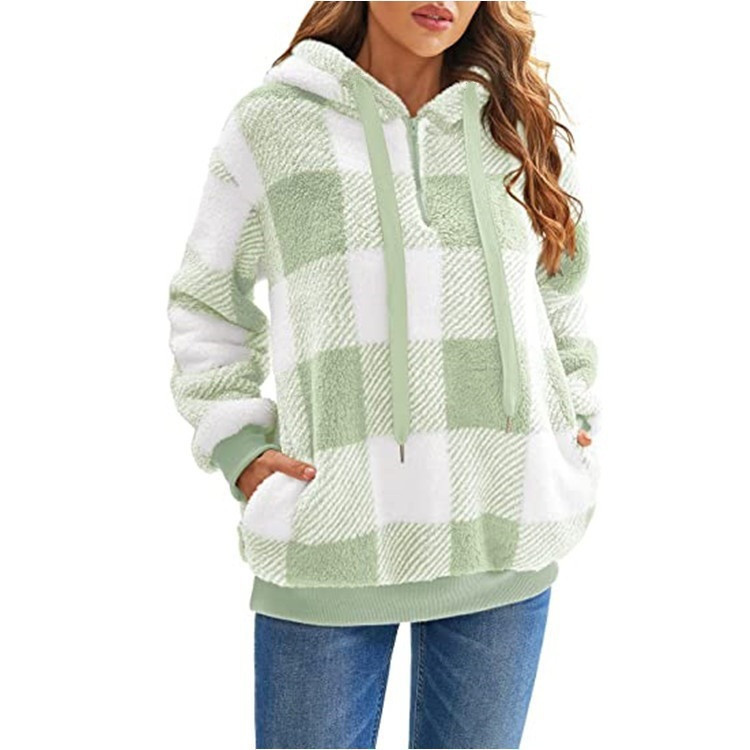 Blakely | Half-Zip Plaid Sweater