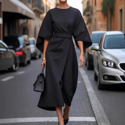 Harlowe | Dramatic Sleeve Cinch Dress