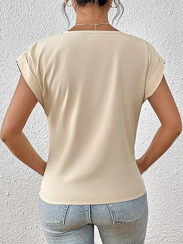Mira | Knot Front V-Neck Tee