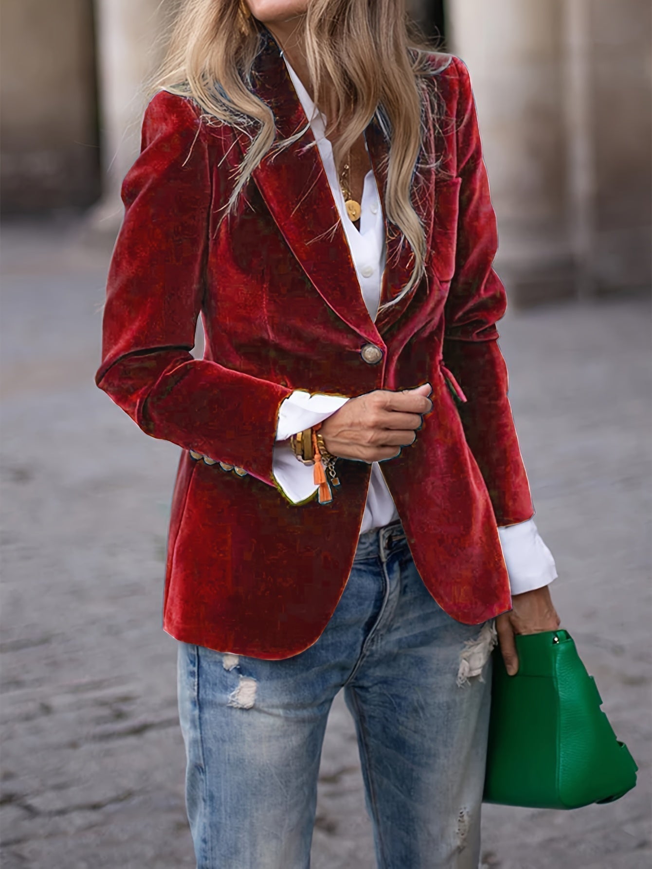 Harper | Timeless Velvet Blazer