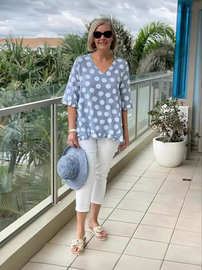 Emily | Chic V-Neck Blouse