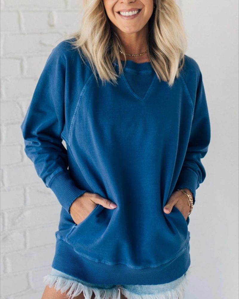 Emery | Ribbed Sweater with Pockets