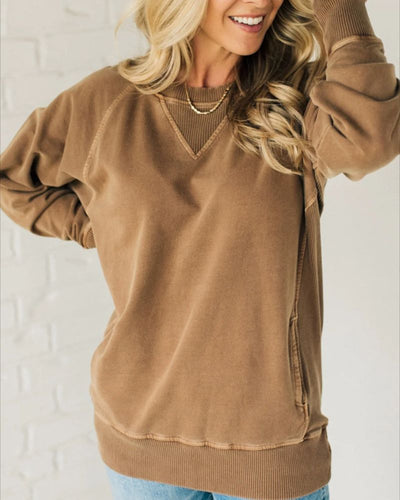 Emery | Ribbed Sweater with Pockets